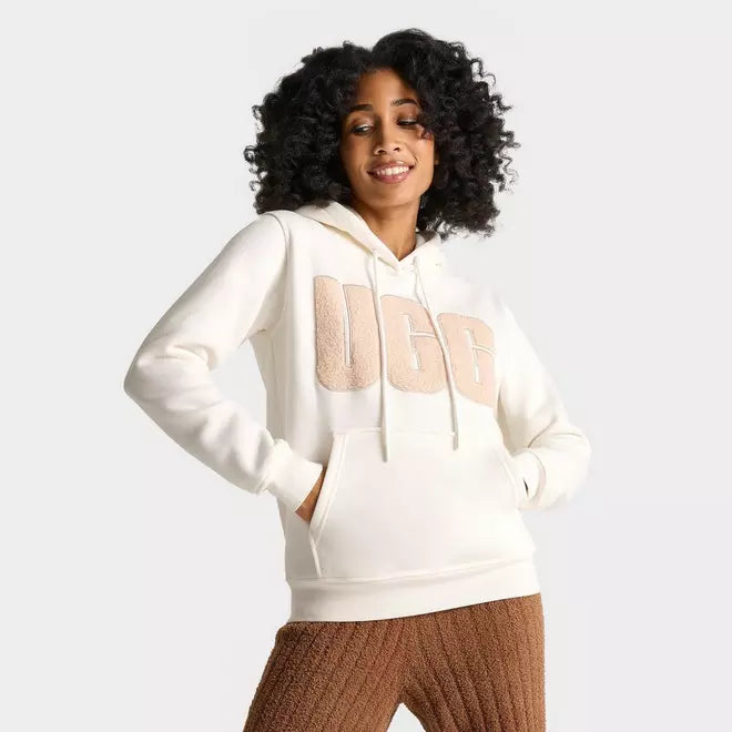 Women's UGG Rey UGGfluff Logo Hoodie