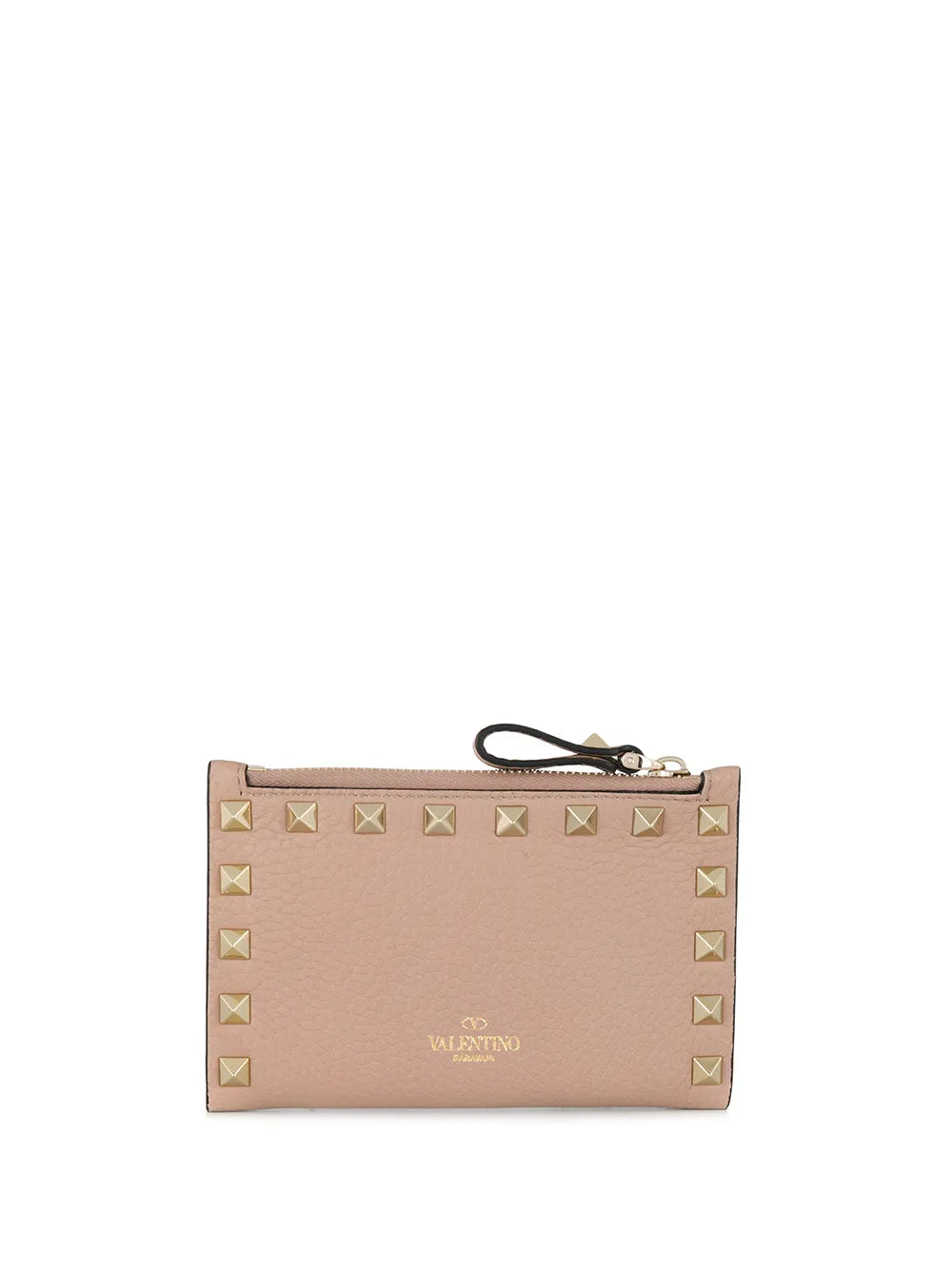 Valentino Garavani Rockstud zipped leather cardholder