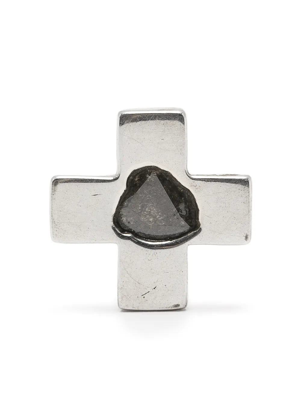 Parts of Four Plus sign diamond stud single earring