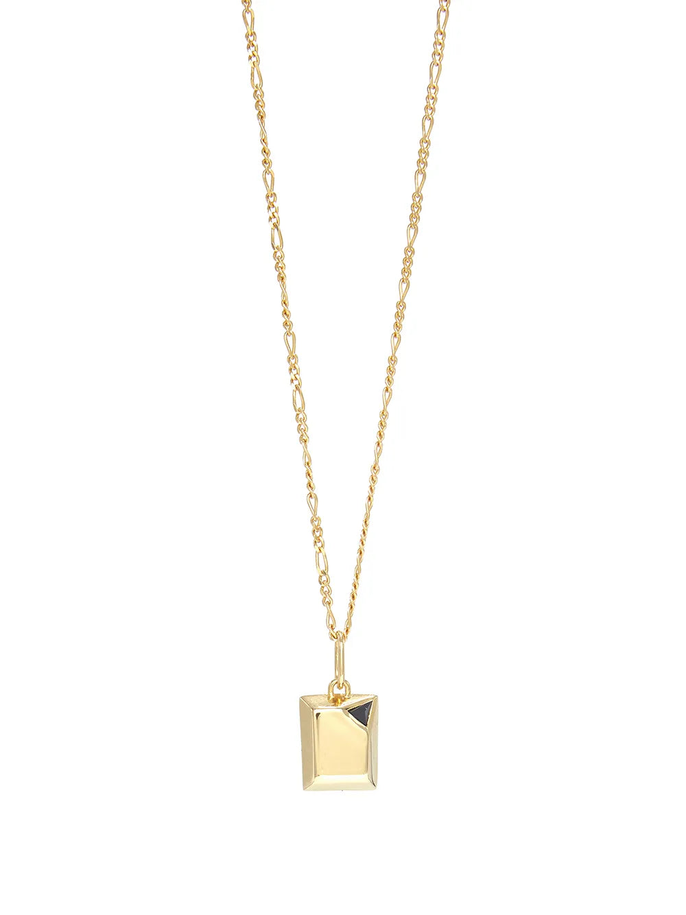 Capsule Eleven jewel beneath signet pendant necklace