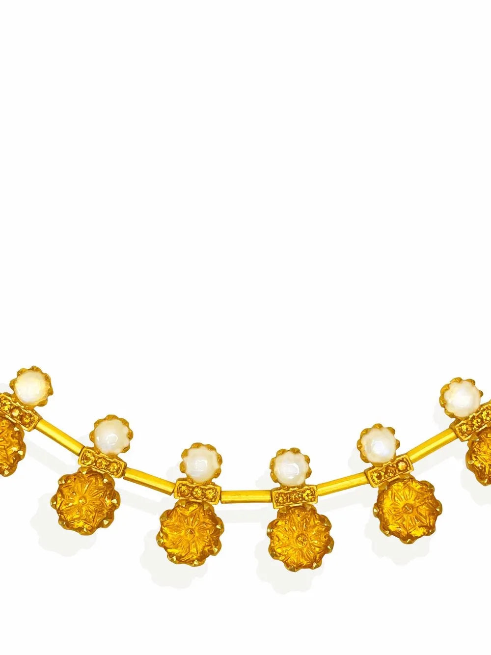 AKANSHA SETHI Roshni moonstone and citrine choker