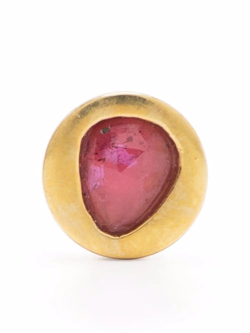 Parts of Four ruby stud earring