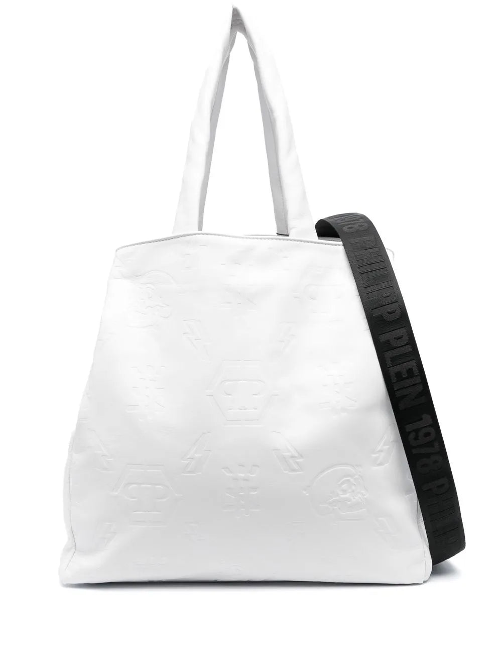 Philipp Plein embossed monogram tote bag
