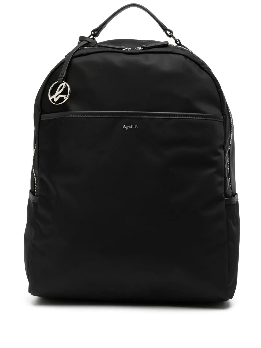 agnès b. logo plaque zip fastening backpack
