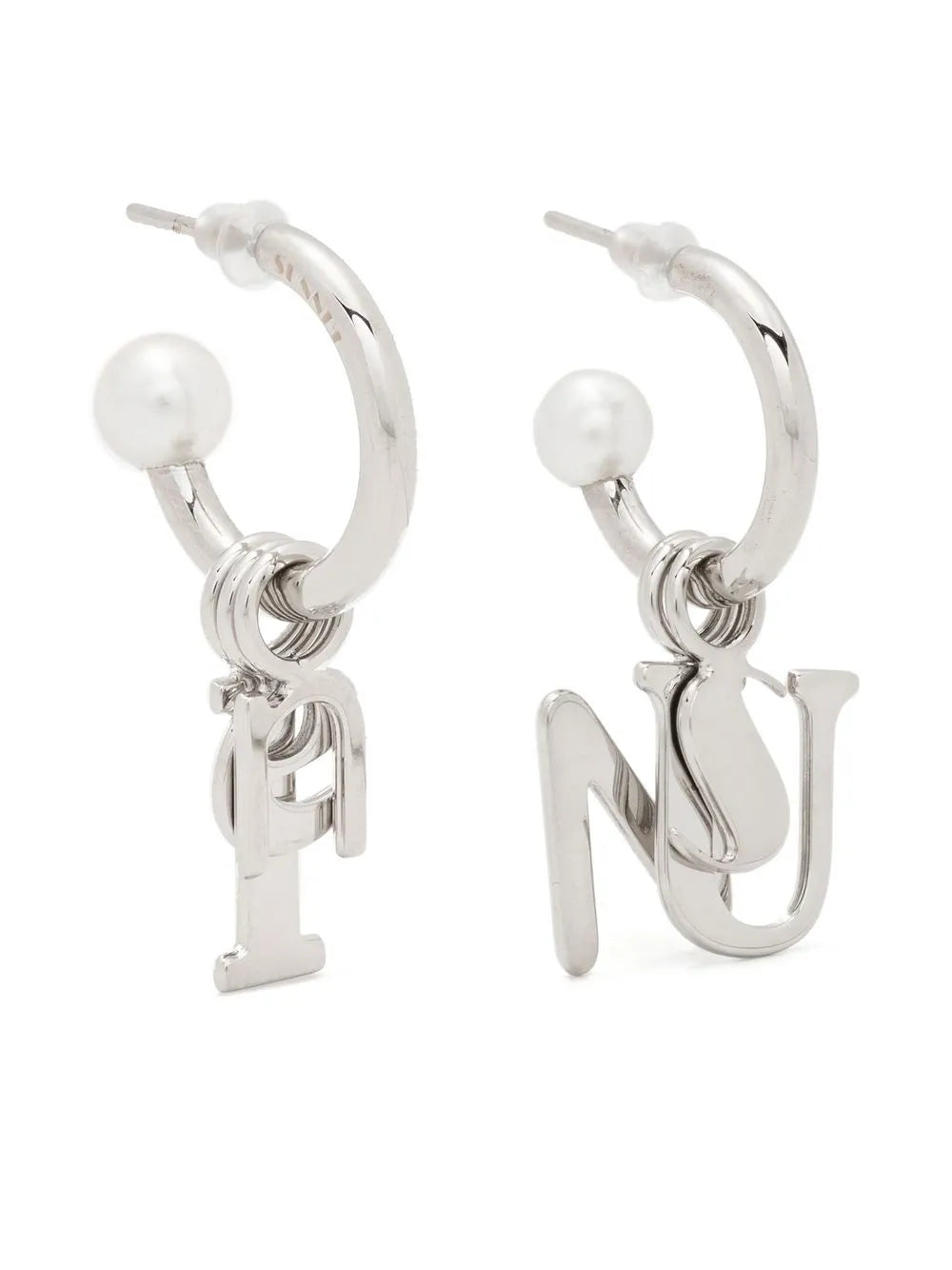 Sunnei metal letter earrings