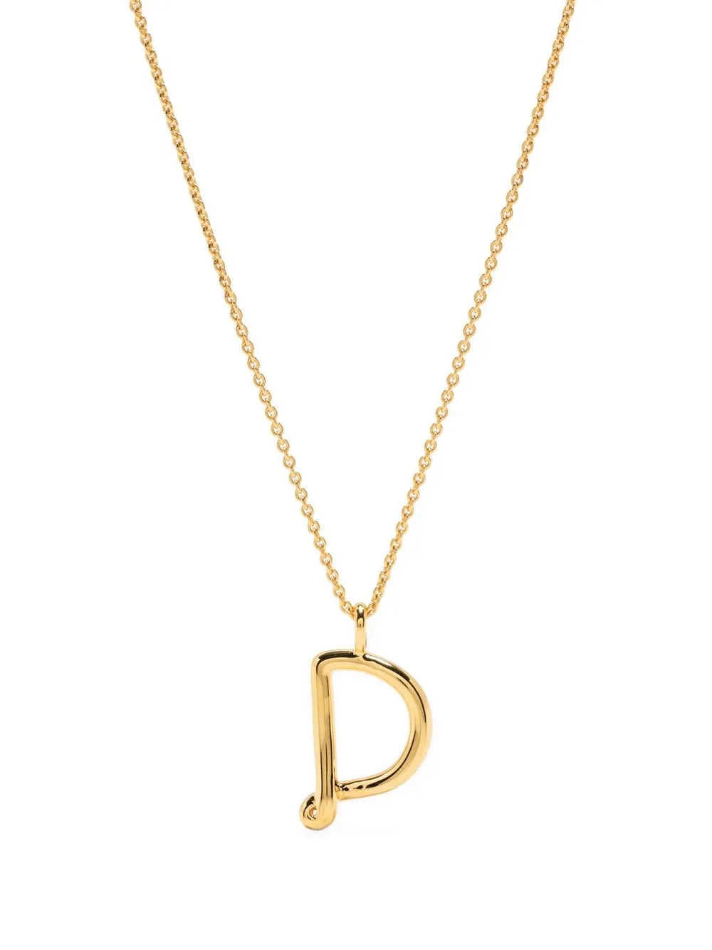 Missoma Curly Molten initial pendant necklace