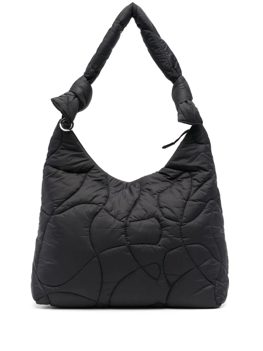 Ash asymmetric quilted design shoulder bag