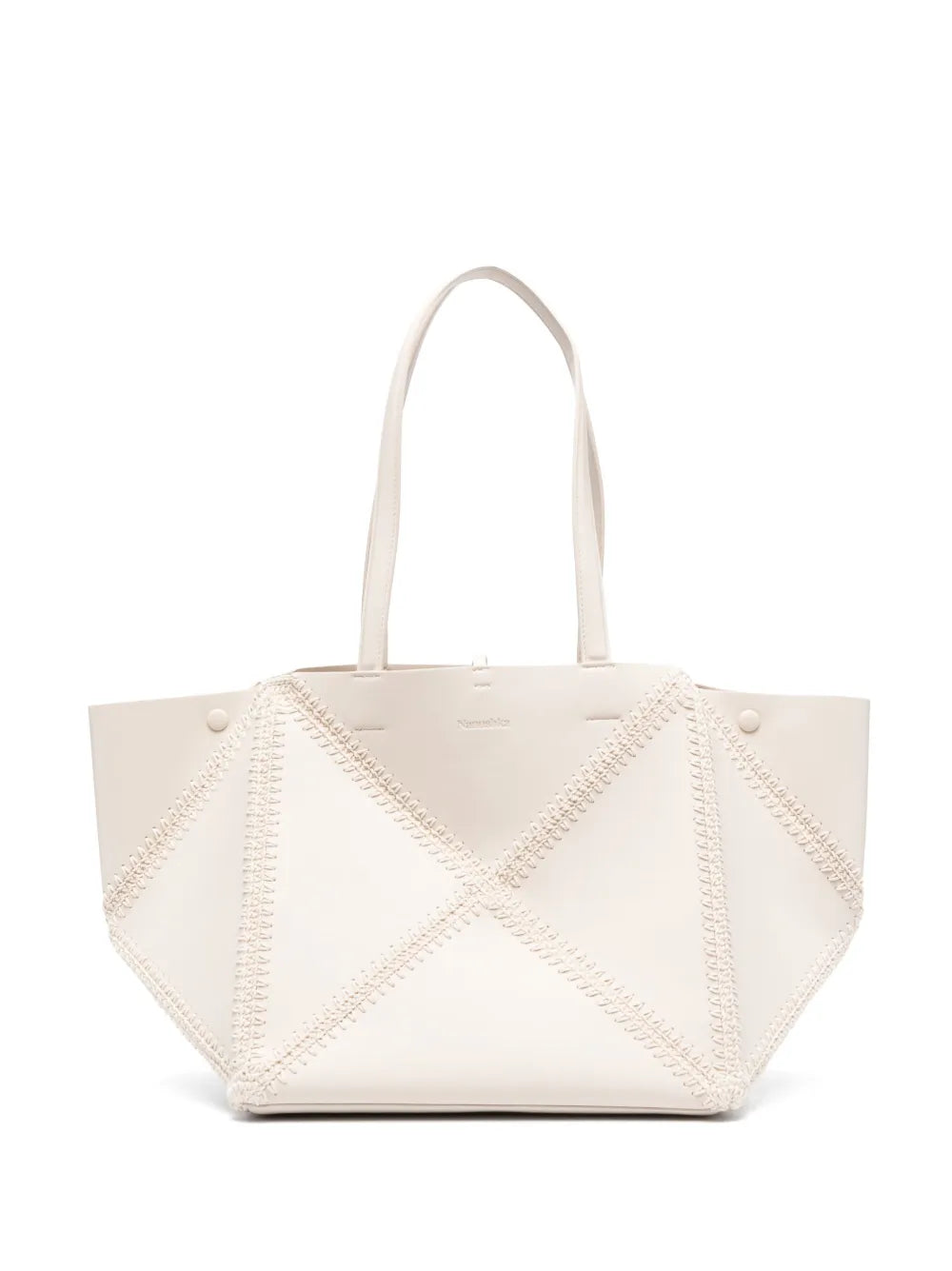 Nanushka The Origami crochet stitch tote bag