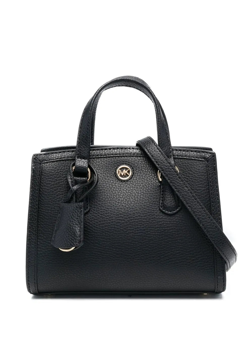 Michael Kors logo plaque leather tote bag