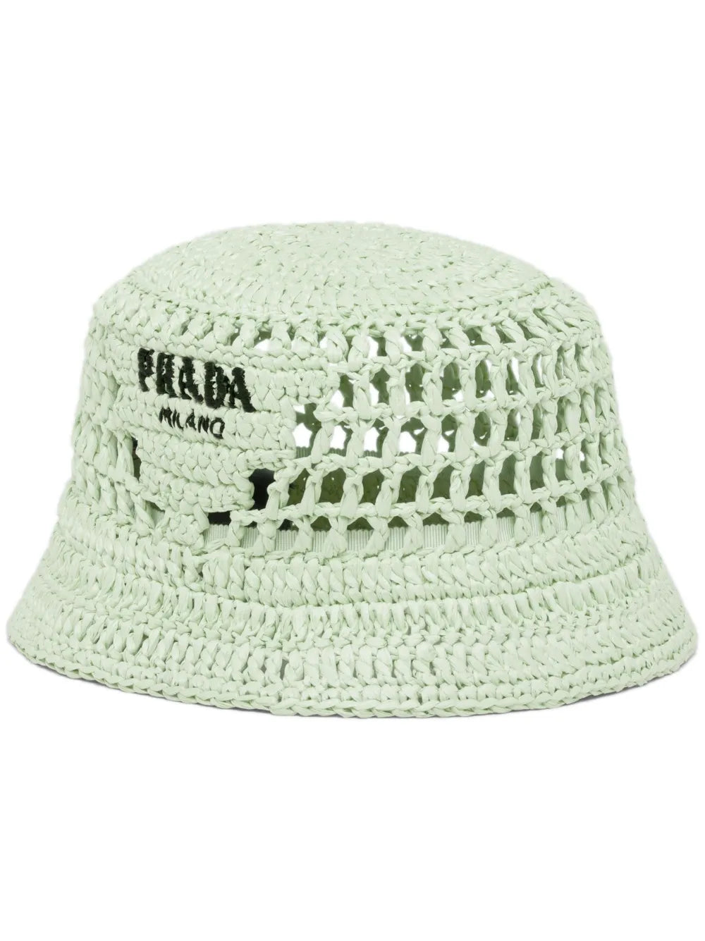 Prada logo embroidered bucket hat