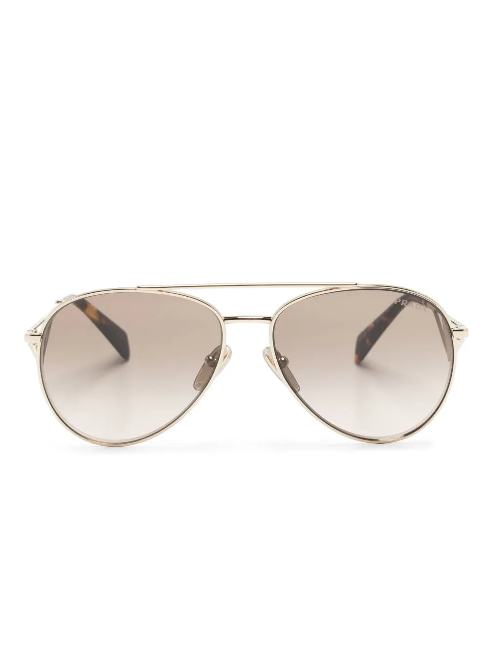 Prada Eyewear enamel triangle pilot frame sunglasses