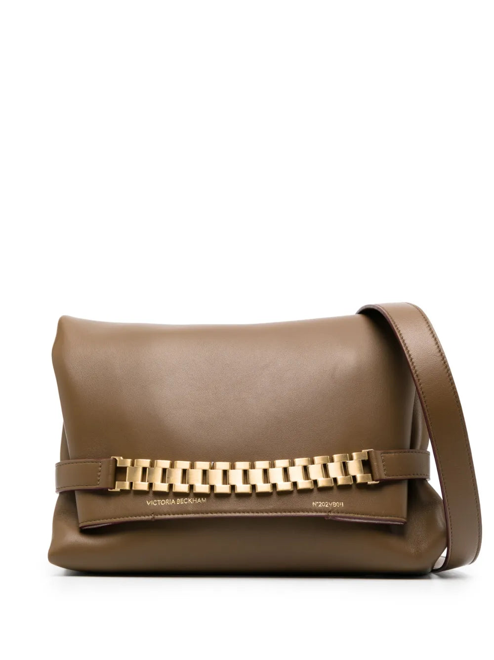 Victoria Beckham Chain leather clutch bag