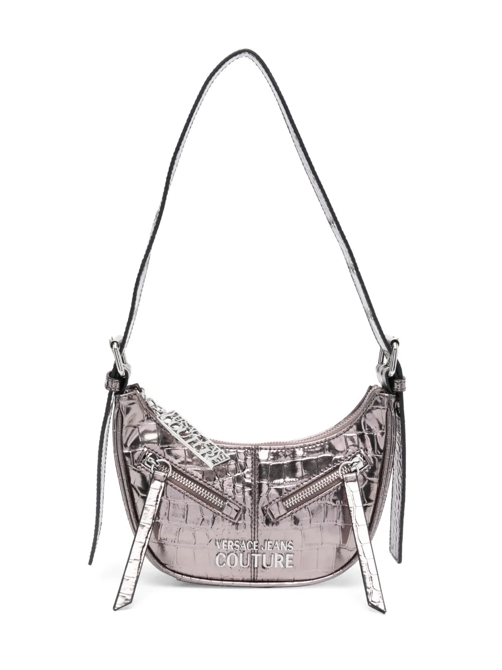 Versace Jeans Couture crocodile embossed shoulder bag