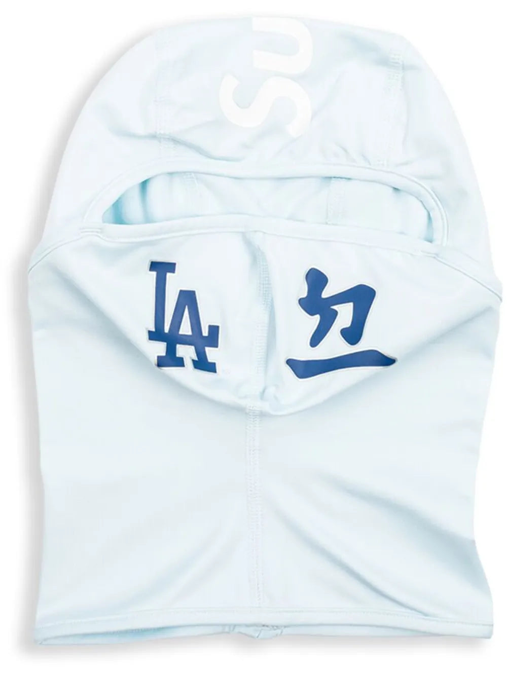 Supreme x MLB Kanji Teams Los Angeles Dodgers Pale Blue lightweight balaclava