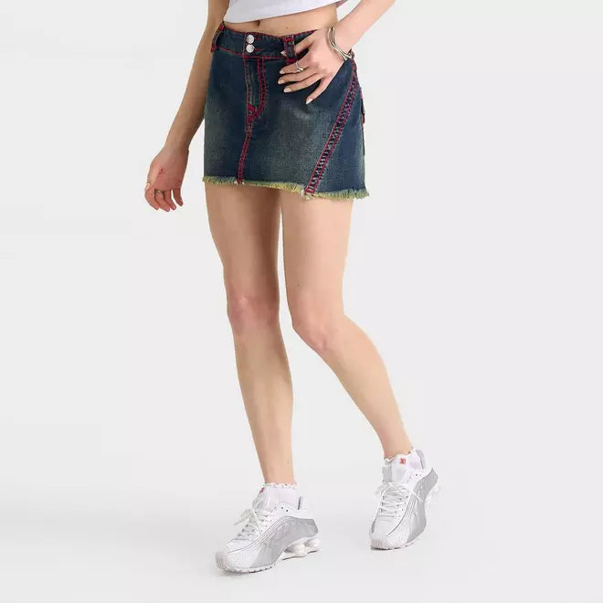 Women's True Religion Twisted Seam Super T Mini Skirt