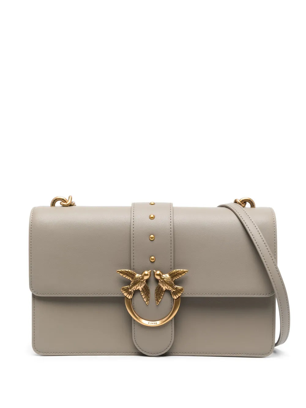 PINKO Love leather crossbody bag