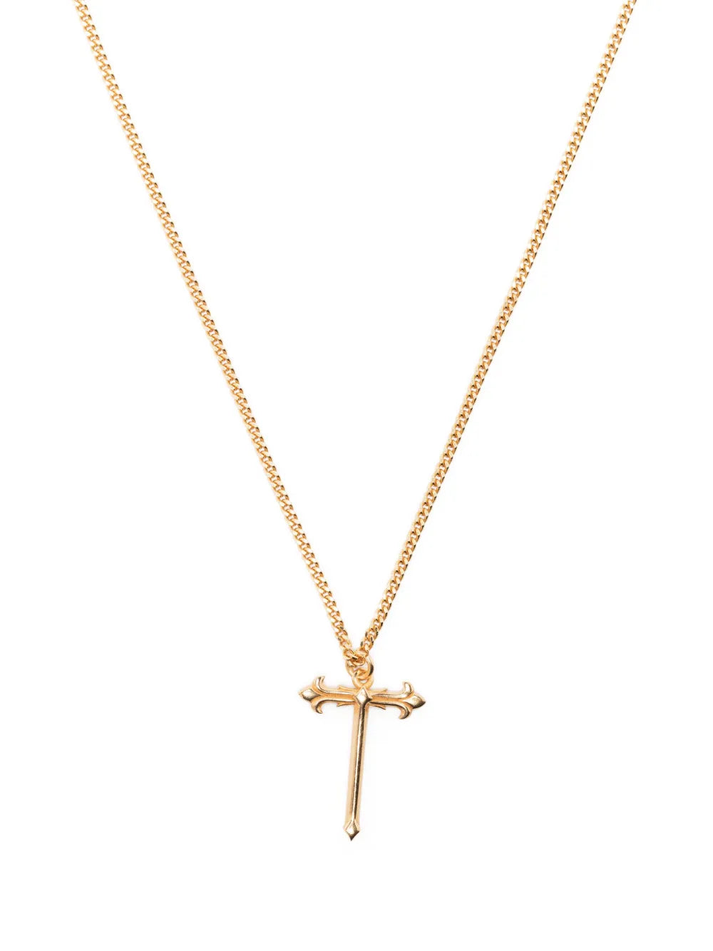 Emanuele Bicocchi cross pendant polished finish necklace