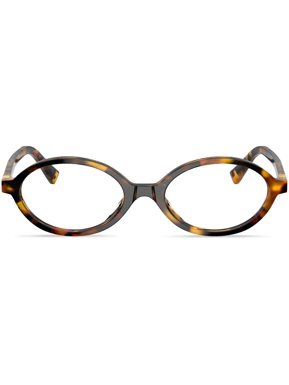 Miu Miu Eyewear tortoiseshell effect oval glasses