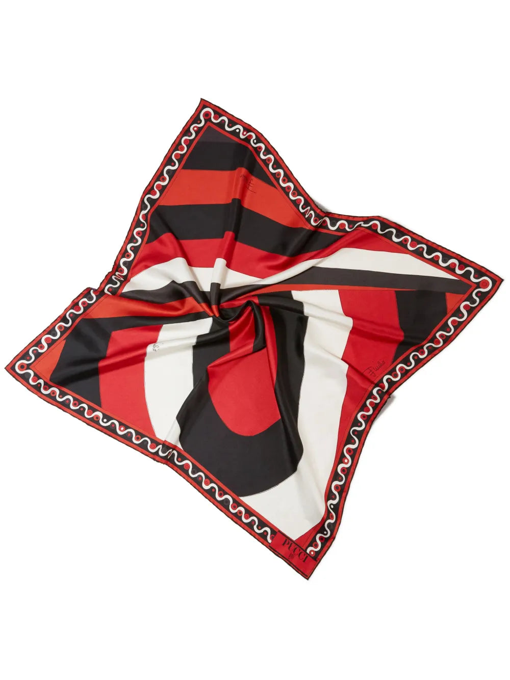 PUCCI large Iride print reversible silk scarf
