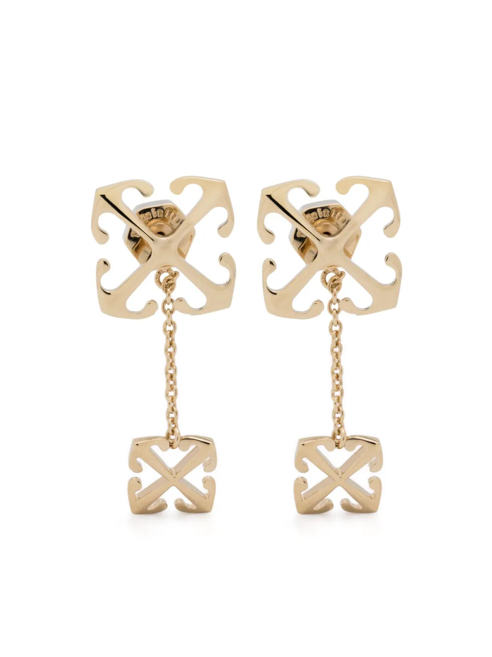 Off-White Double Arrows drop earrings