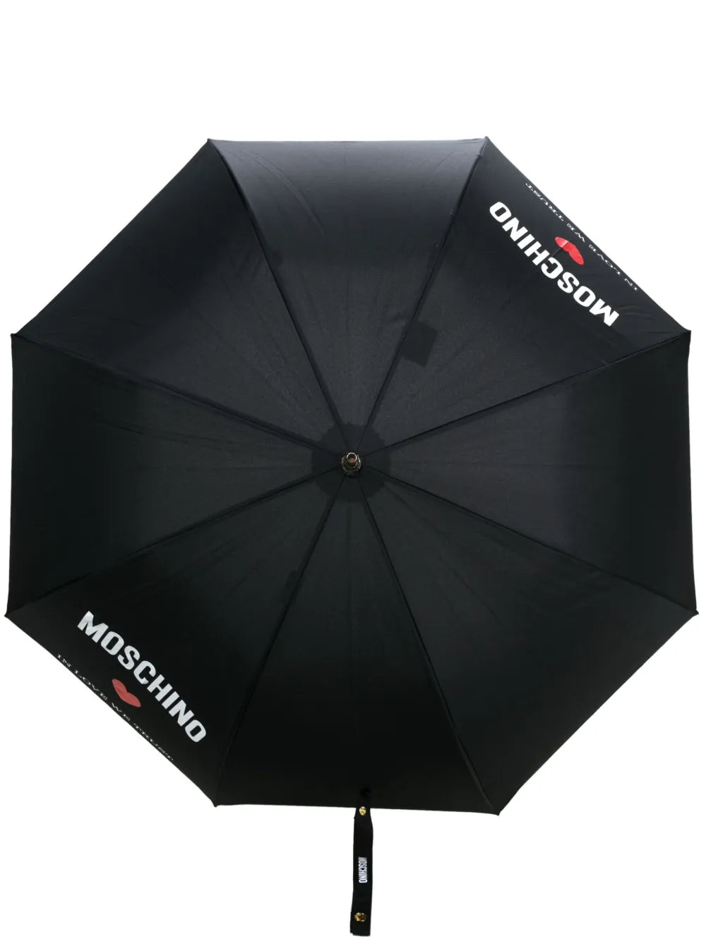 Moschino slogan print umbrella