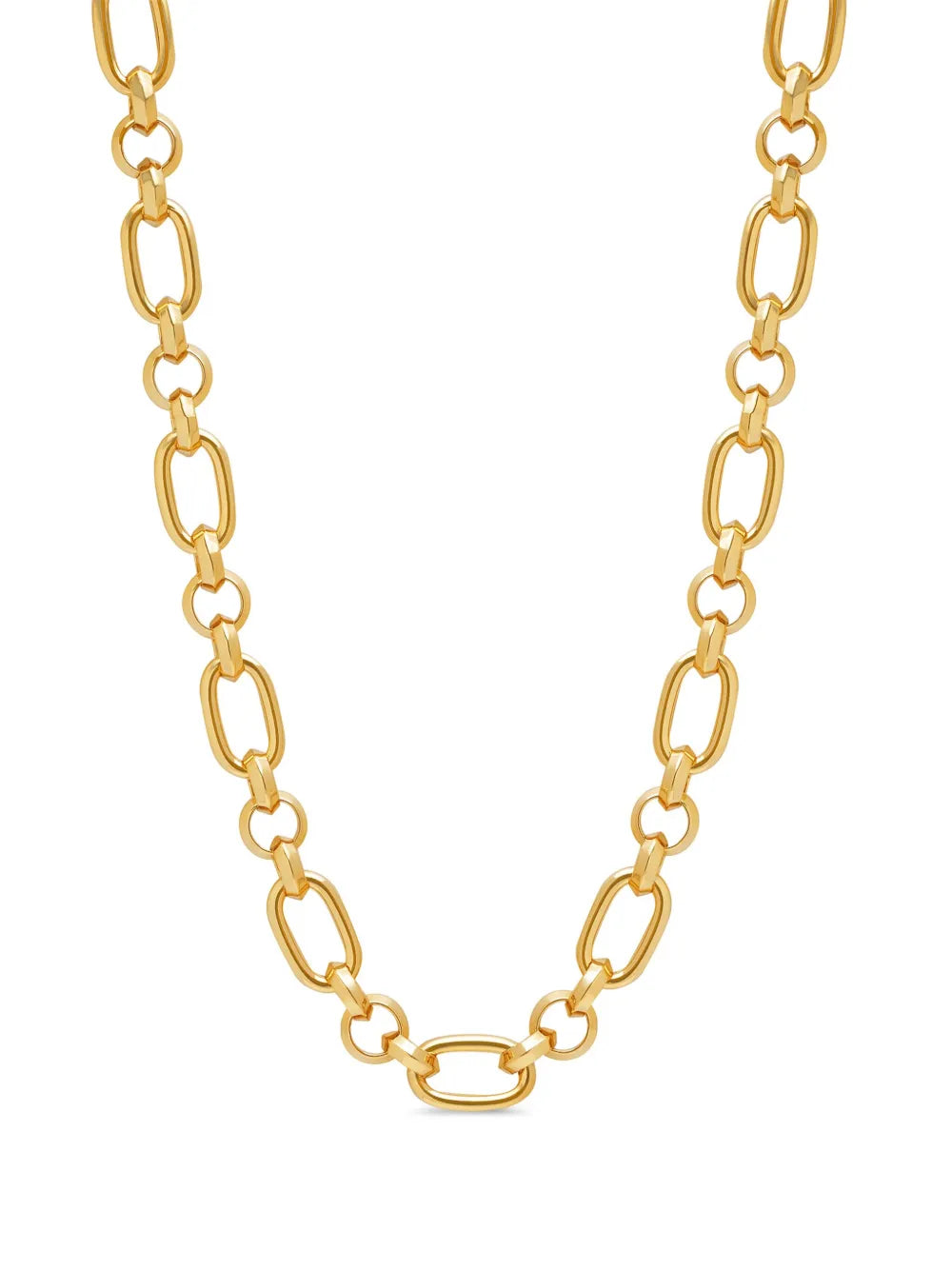 Nialaya Jewelry gold plated cable link necklace
