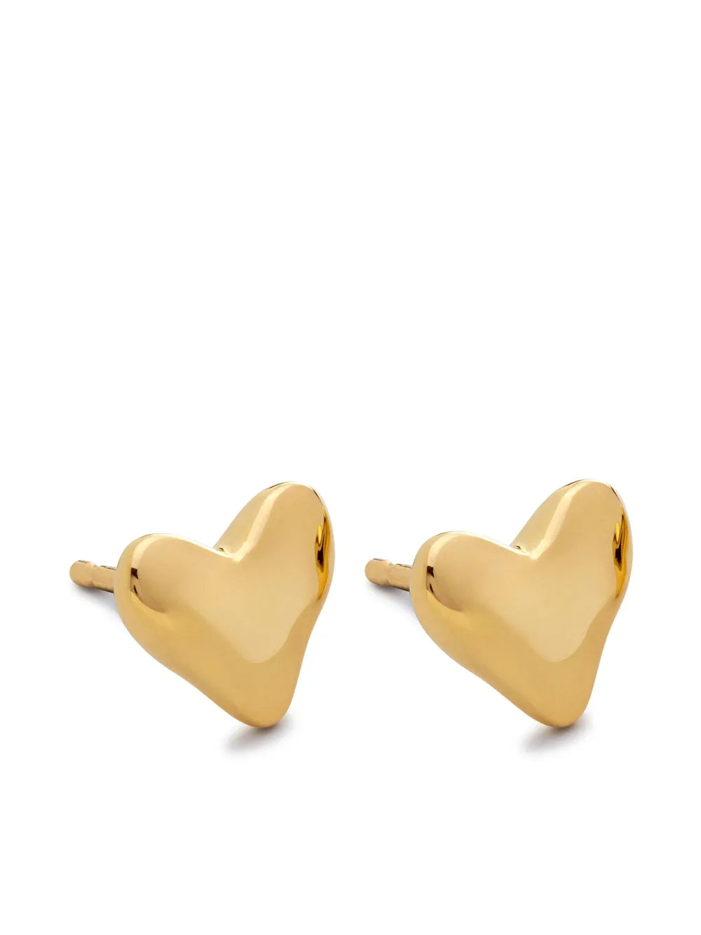 Monica Vinader heart stud earrings
