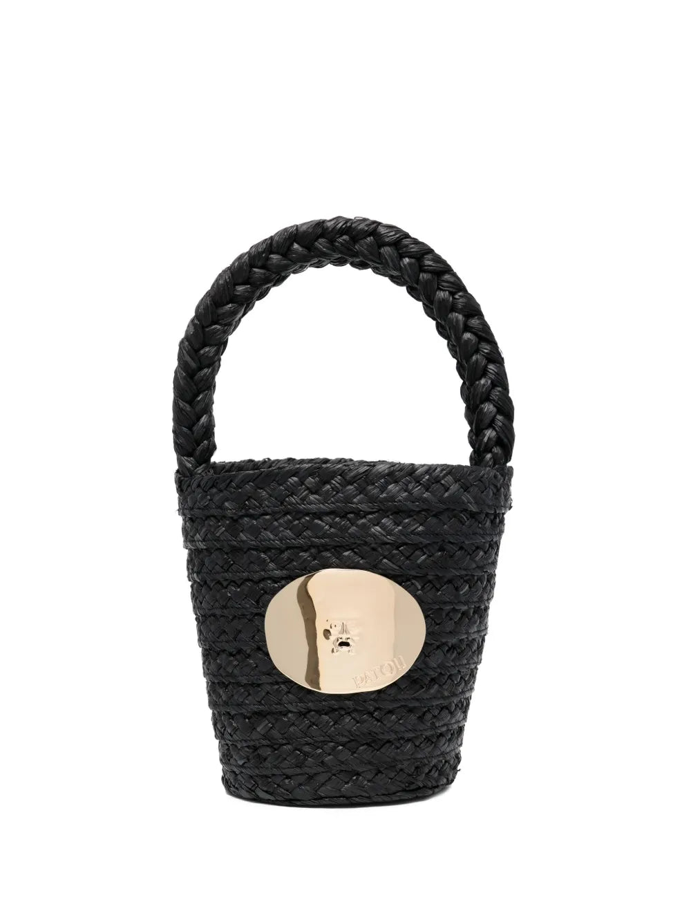 Patou Iconic raffia bucket bag