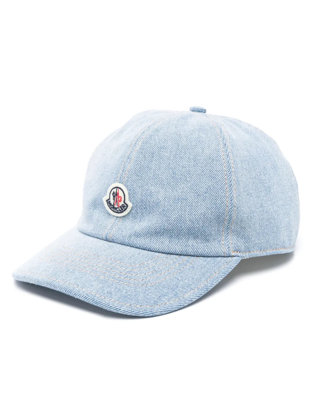 Moncler logo patch denim cap