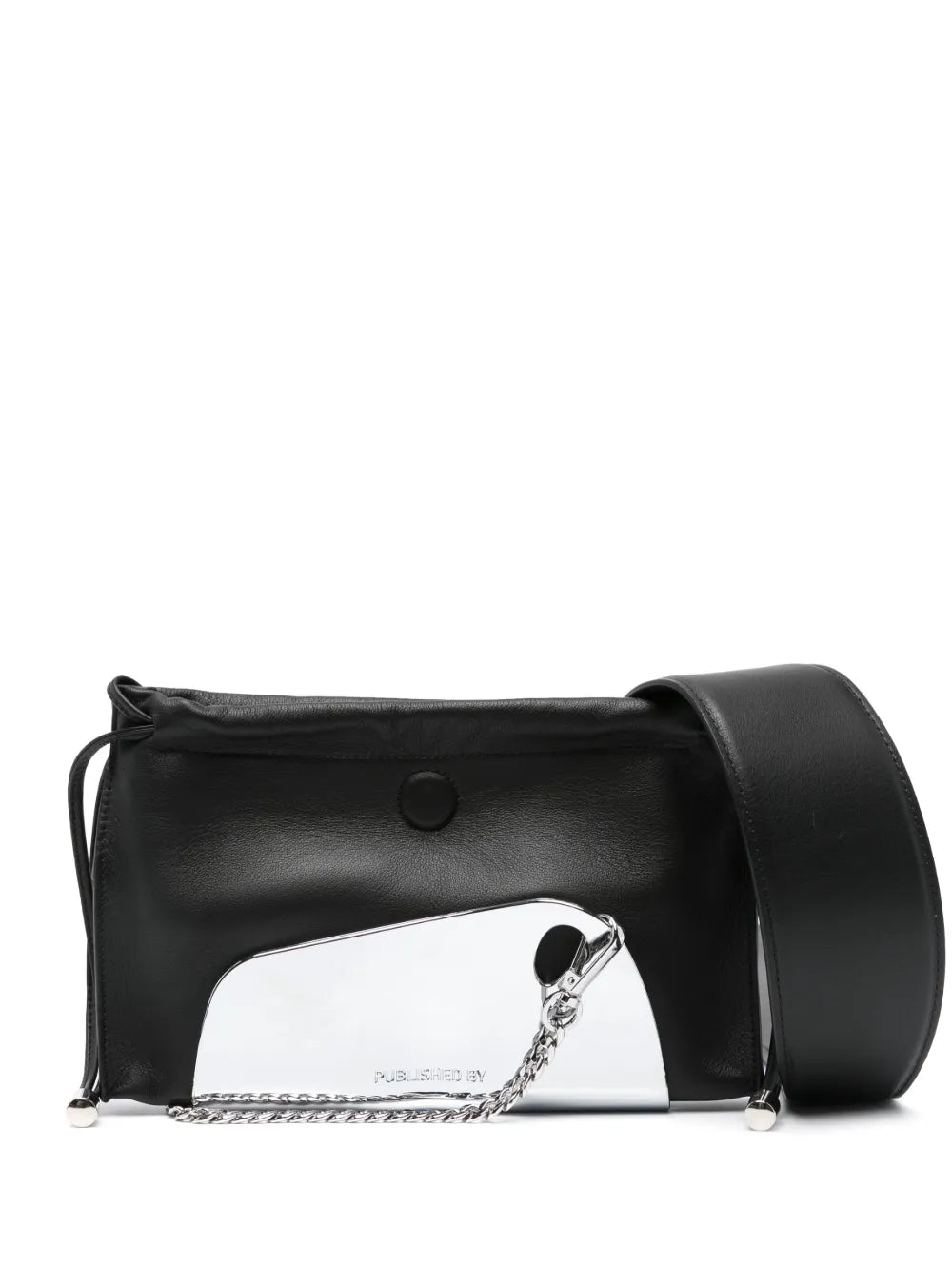 PUBLISHED BY chrome detail leather shoulder bag