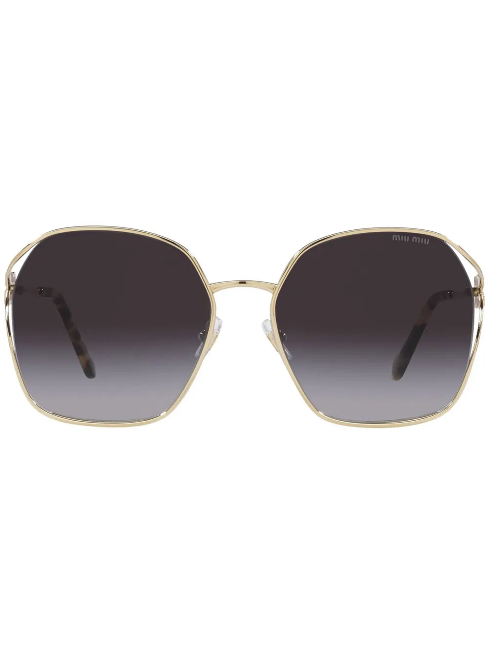 Miu Miu Eyewear logo square frame sunglasses