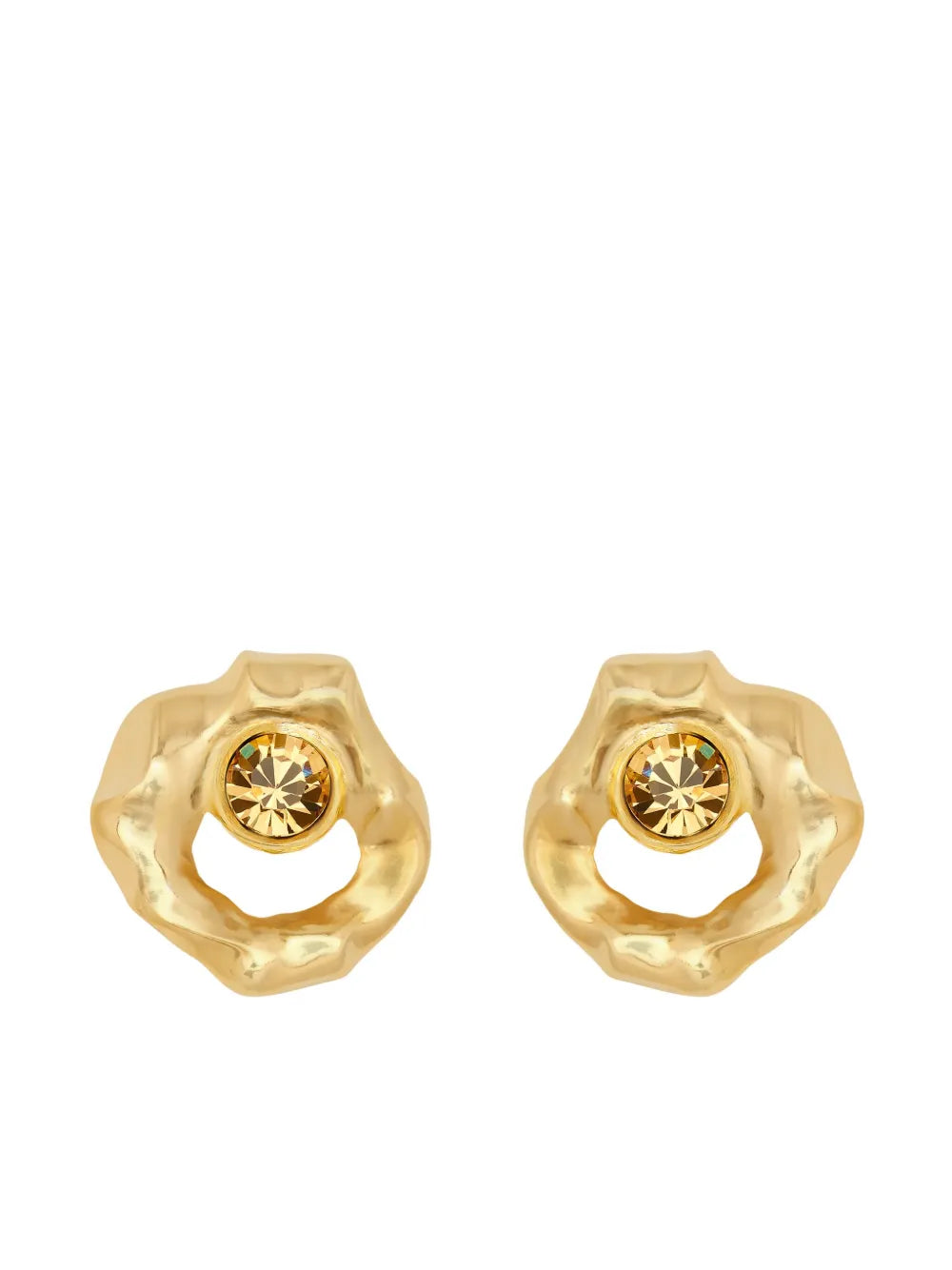 Oscar de la Renta textured earrings