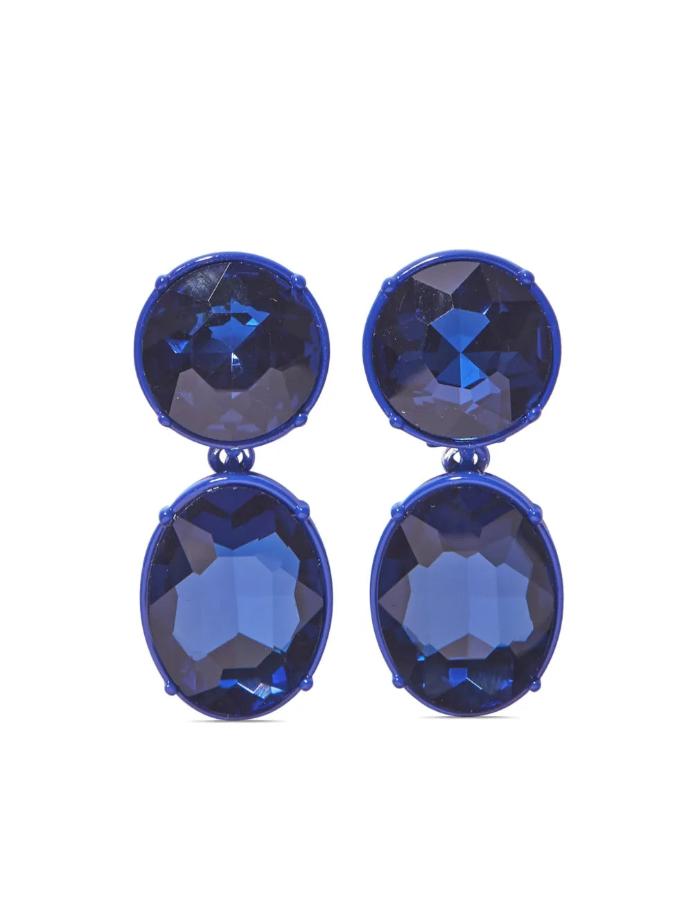 Carolina Herrera faceted crystal drop earrings