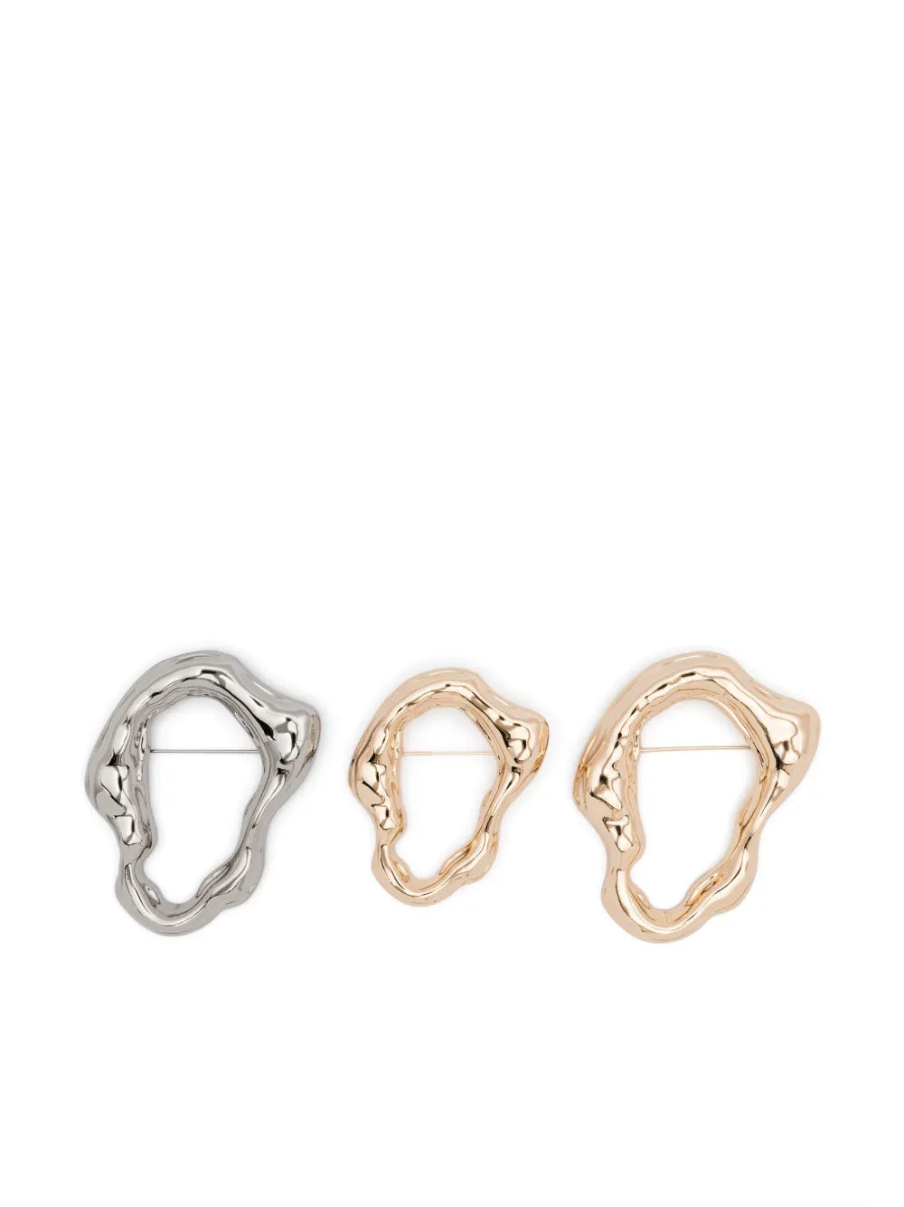 Patrizia Pepe sculpted brooches (set of three)