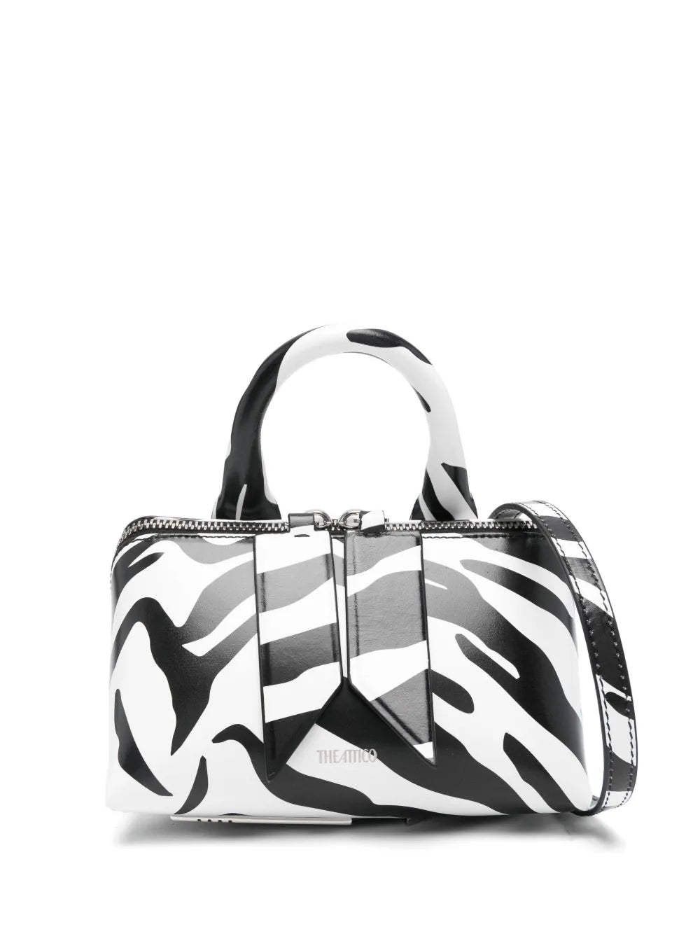 The Attico zebra print tote bag