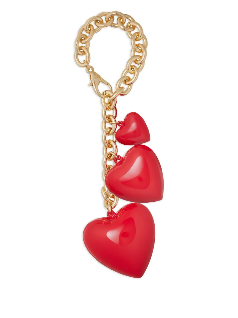 Roxanne Assoulin The Puffy Triple Heart bag charm