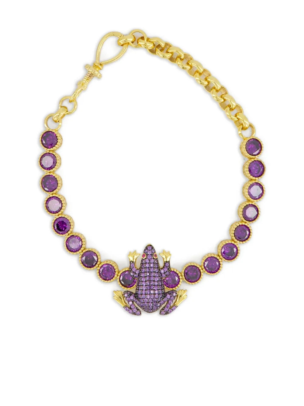 Begüm Khan Frog tennis bracelet