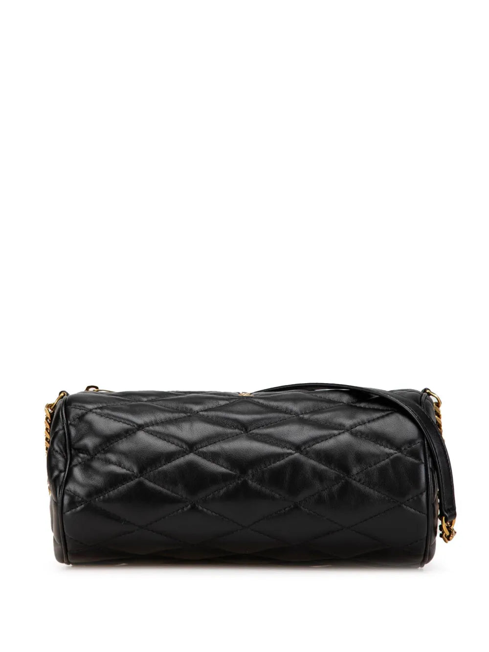 Saint Laurent 2023 Small Quilted Lambskin Sade Tube Bag shoulder bag