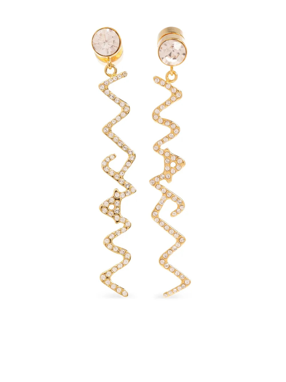 Marni logo lettering earrings