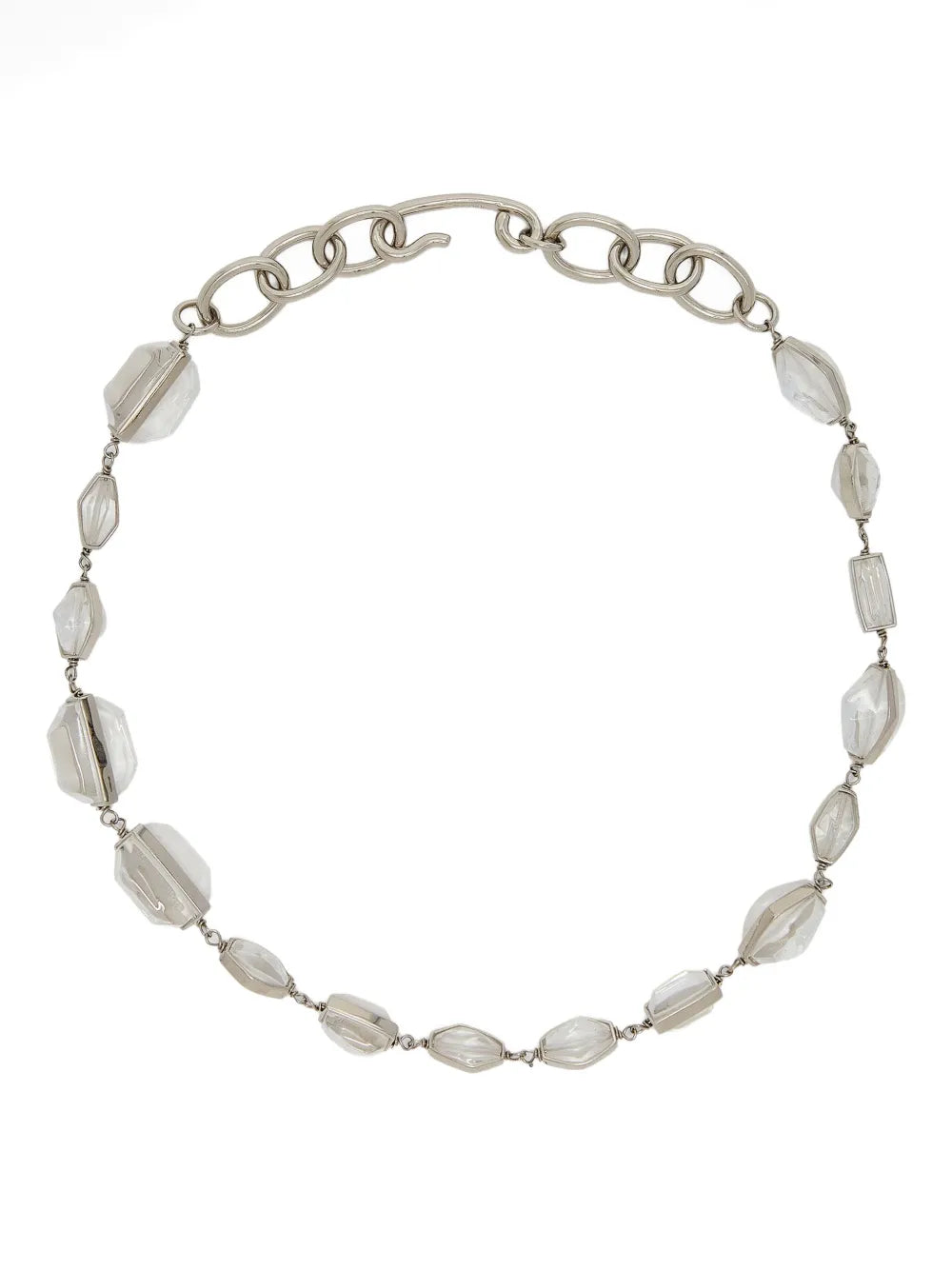 Jil Sander stone embellished chain necklace