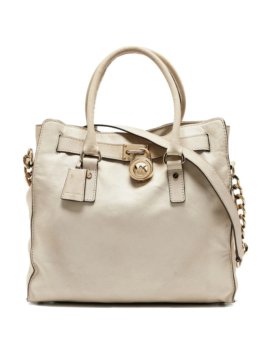 Michael Kors Vintage padlock leather tote bag