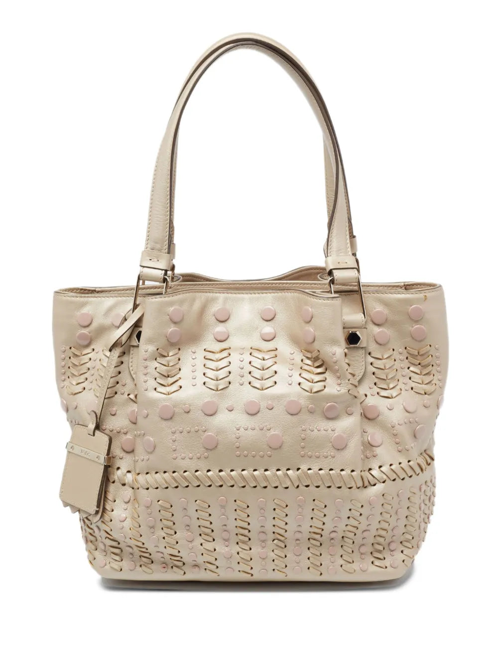 Tod's Vintage stud embellished tote bag