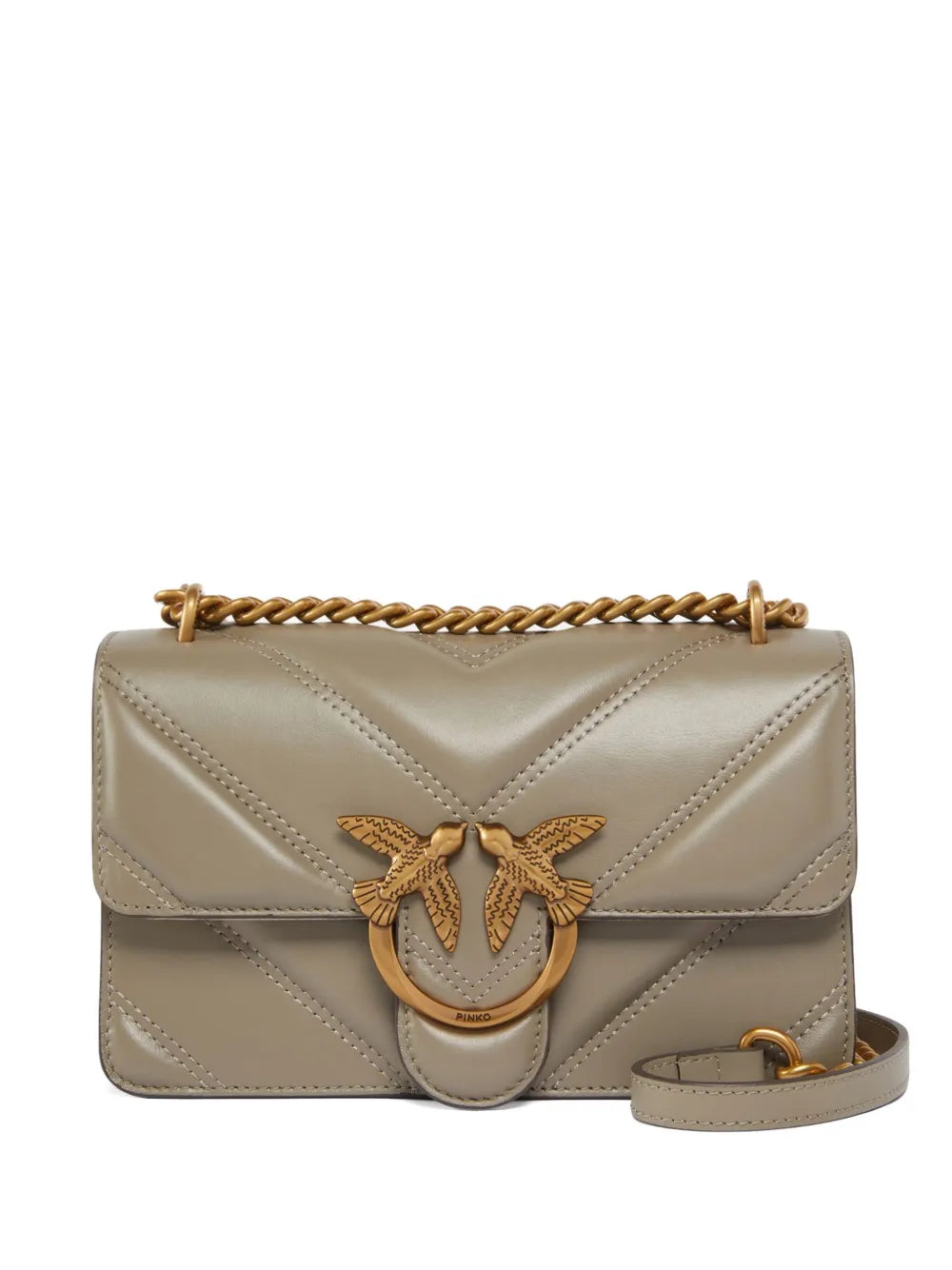 PINKO mini Love quilted cross body bag