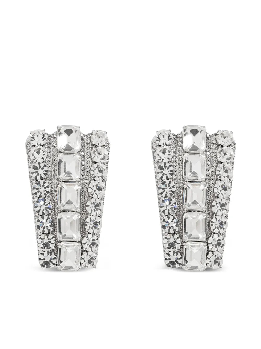 Self-Portrait crystal embellished earrings