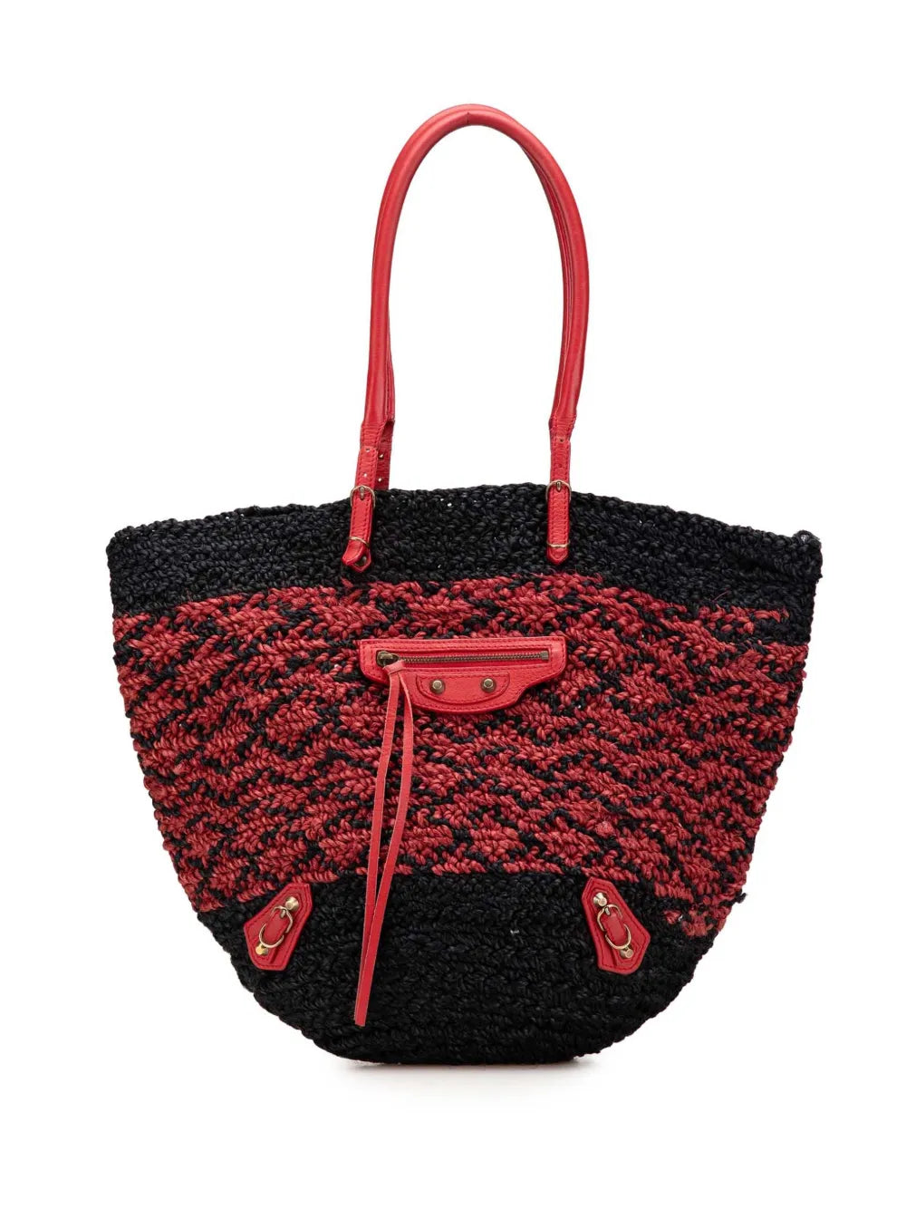 Balenciaga 2010 2024 Raffia Motocross Classic Panier Basket tote bag