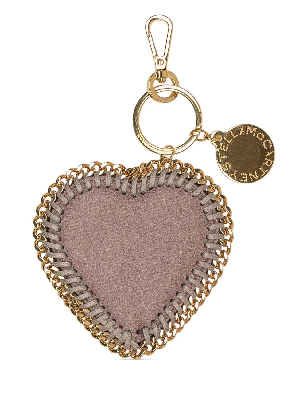 Stella McCartney chain trim heart motif keyring
