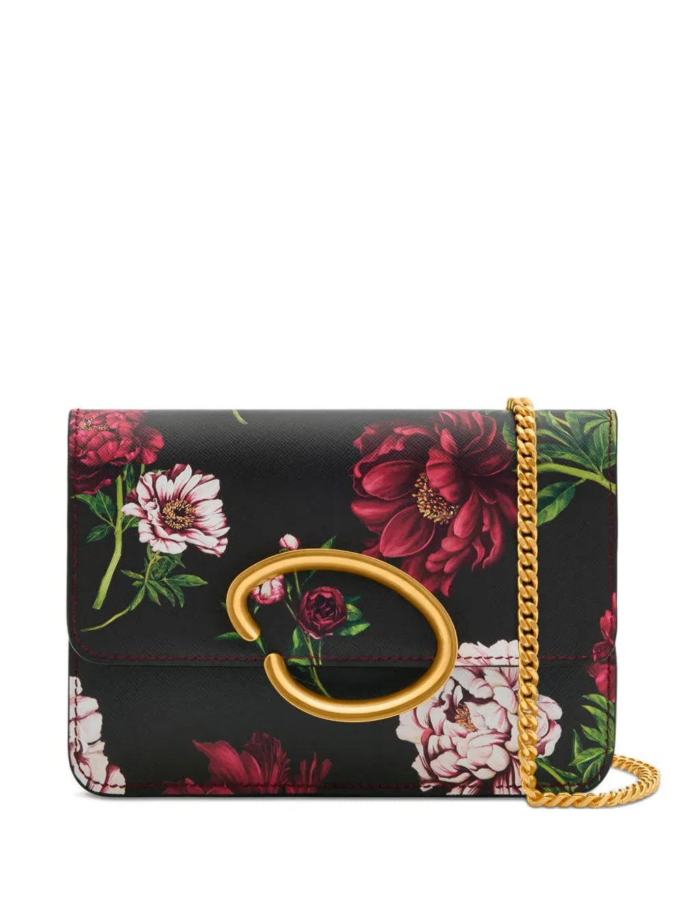 Oscar de la Renta O Pochette floral print cross body bag
