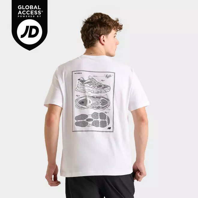 Men's New Balance 9060 Sketch Graphic T-Shirt