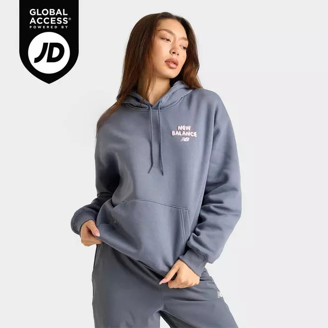 Women's New Balance Bubble Heart Graphic Pullover Hoodie