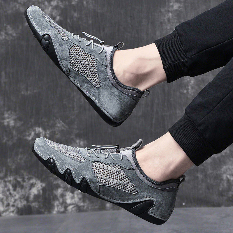 Breathable Slip On Driving Leather Shoes Men's Casual Shoes